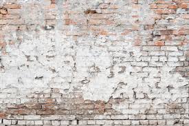Texture Of Damaged Old Brick Wall With