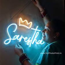 Custom Name With Crown Led Neon Sign