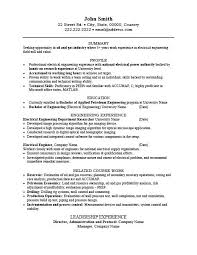 Electrical Engineering Resume Template Metabots Co
