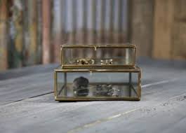 bequai antique brass glass storage