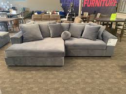 oversized light grey sectional couch