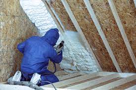attic before installing spray foam