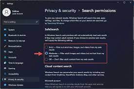how to enable disable safesearch on