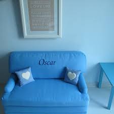 personalised child s sofa bed blue 2