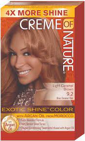 gel hair colour light caramel brown