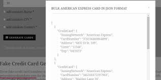 All these generated credit card numbers are 100% valid and comply with all credit card rules, but these credit cards are not. Fake Credit Card Generator Tool