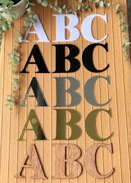 3d Acrylic And Wood English Letters And