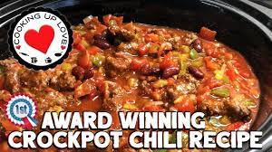 crockpot chili recipe award winning