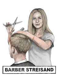 barber streisand card scribbler