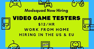work from home as a video game tester