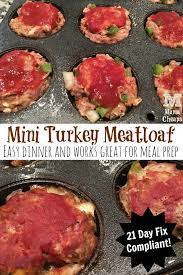 mini turkey meatloaf 21 day fix