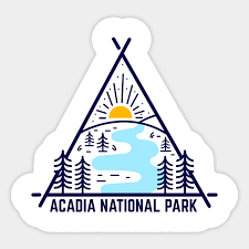 acadia national park gifts sticker