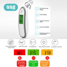 Aag Baby Digital Thermometer Medical Infrared Lcd Ear And Forehead Children Adults Medical Temperature Measure Ir Device 30