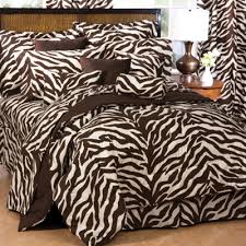 brown zebra print bed set bedding