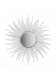 36 Silver Sunburst Circular Metal