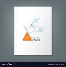 Annual Report Book Cover Design Royalty Free Vector Image