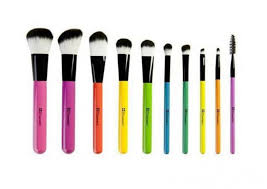 pop art makeup brushes set