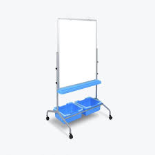 Classroom Chart Stand With Storage Bins Luxor