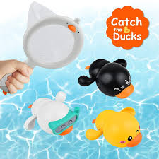 baby bath toys floating wind up ducks