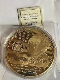 george washington gold coin jumbo coin