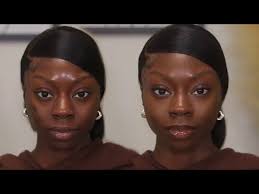minimal makeup routine for dark skin