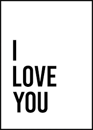 i love you poster typography posters
