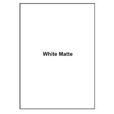 Mr Label White Matte Waterproof Vinyl Sticker Paper Full Us Letter Sheet Label Inkjet Laser Compatible For Home Business