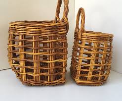 Hanging Basket Set Wicker Wall Basket