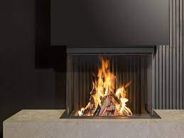 W66 48s Wood Burning 3 Sided Fireplace