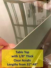 Clear Acrylic Tabletop Protector Or