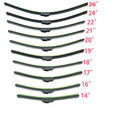 Us 2 8 20 Off Universal U Type Soft Frameless Bracketless Rubber Car Windshield Wiper Blade 14 16 17 18 19 20 21 22 24 26 In