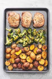 recipe for sheet pan pork chops with