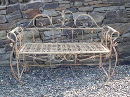 french garden bench antique metal