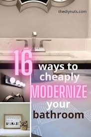 After the remodel, a mirror shines across the width of the bathroom. 16 Cheap Ways To Makeover Your Bathroom Today The Diy Nuts