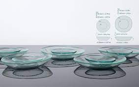 Clear Glass Plates Dinnerware Set Of 8