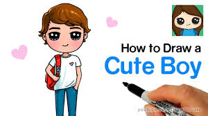 how to draw cute boy easy you