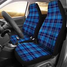 Buy Blue Plaid Car Seat Covers Blue