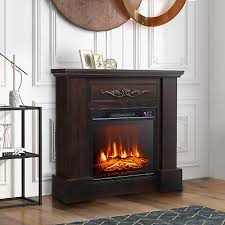 Electric 32 Fireplace Mantel Tv Stand