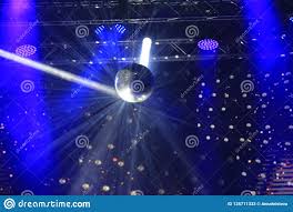 Party Disco Lights At Concert Stage Stock Image Image Of