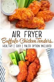Air Fried Buffalo Chicken Strips Healthy Comfort Food gambar png