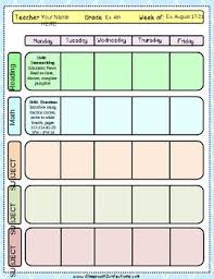 Free Editable Lesson Plan Template By Elementary Lesson Plans Tpt