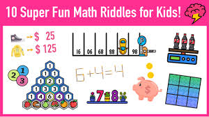 10 super fun math riddles for kids ages