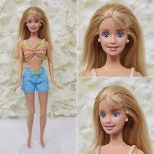 mattel barbie beach blonde doll model
