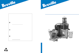 breville je900 user manual pdf