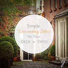 simple decorating ideas for your deck