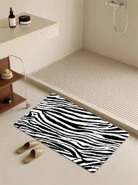 1pc zebra stripe pattern rug modern