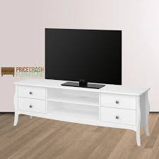 Steens Baroque Tv Stand 160 Cm In White