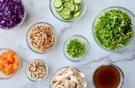 Heat all ingredients except oils until sugar dissolves, cool then add oils. Chinese Chicken Salad With Sesame Dressing Just A Taste
