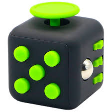 fidget cube black green mastercube