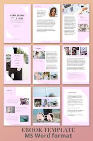 Ebook Template 10 Pages Magazine Template Word Template Ebook